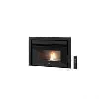 Insert à granulés ventilé Eva Calor Cesare 11.5 kW Avec cadre inférieur - Avec socle