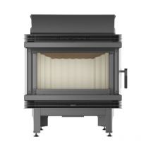 Azura Home Design - Insert cheminée blanka 14.5KW bs 3 côtés vitrés