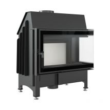 Azura Home Design - Insert cheminée zibi 12 bs deco vitre à droite