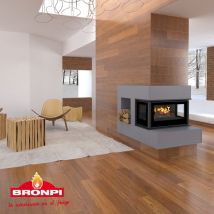 Insert cheminée à bois PARIS 90-3C VISION - 14KW