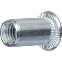 Inserts Acler TP court M6/100 – Ecrou cylindrique – Filetage métrique pas standard, Matières