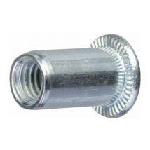 Insert court en acier tête plate