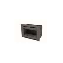 Focgrup - Insert de cheminée à porte vitrée finition anthracite 8 Kw