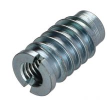 Insert fileté bois fendu M8 13X25 Acier zingué-30 pièces