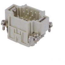 Ilme - insert mâle - a lame de pression - 9p+t - 10a - 400v - gabarit 44.27 cdsm09