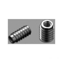 Insert pour bois acier zingué - Pour diamètre de filetage : M6 - Longueur : 25 mm Croso