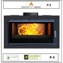 Fratelli Lerda - Inserto Camino A Legna Canalizzabile A Legna P-5 - 110 Cm