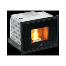Inserto Camino Foco Idro - Mod. 25 - Classe Energetica a++ - Full Glass - Con Sist. Scarico Laterale