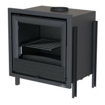 Azura Home Design - Inserto para chimenea de leña con turbina 9,5 kW holguin - Toma de aire exterior: con