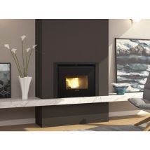 La Nordica - inserto termocamino a pellet ventilato modello comfort p70 air 10 kw con radiocomando palmare