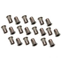 Inserts filetes inox de 6 mm tete plate