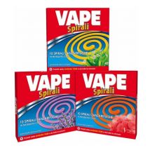 Vape - Insetticida a Spirale Antizanzare Cf.10Pz Profumazioni Assortite