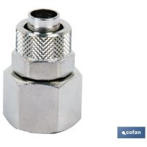 Cofan – Gerade konische Messingverschraubung mit GAS-Innengewinde T-10/8 R-3/8 – Hohe Beständigkeit gegen Korrosion und Temperaturen