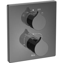 Robinet thermostatique bain-douche insignia Roca Couleur : titane brossé noir
