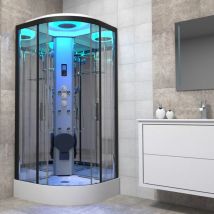 Insignia Non-Steam Shower Cabin Enclosure 800 x 800mm Premium Range Body Jets