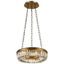 Inspired Clearance - Special Pendant 9 Light G9 Brown Brass/Clear Crystal