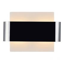 Inspired Lighting - Inspired Deco - Damo - Applique murale affleurante, 2 ampoules G9, base blanche avec bande centrale en chrome poli