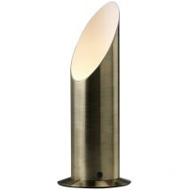 Inspired Lighting - Inspired Deco - Indio - Lampe de table Uplighter avec interrupteur en ligne GU10 laiton antique