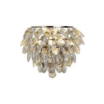 Inspired Lighting - Inspired Diyas - Coniston - Applique, 1 Luce E14, Cromo Lucido, Cristallo