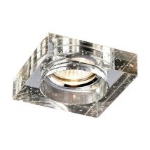 Inspired Lighting - Inspired Diyas - Crystal Downlights - Bulle encastrée Downlight Square Rim Only Clear, nécessite 100035310 pour compléter