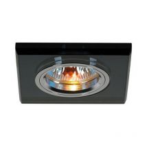 Inspired Lighting - Inspired Diyas - Crystal Downlights - Encastré Downlight Shallow Square Rim Only Black, Nécessite 100035310 pour compléter