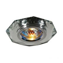 Inspired Diyas - Crystal Downlights - Faretto da incasso con bordo esagonale solo trasparente, richiede 100035310 per completare l'articolo