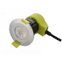 Inspired Lighting - Inspired Dlux - Bazi - Dimmbares LED-Einbaudownlight, Chrom poliert, 38 Grad Abstrahlwinkel, 840 lm, 5000 k, IP65, fahrer