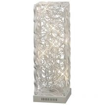 Inspired Essen Aluminium Lampada da tavolo Essen 6 luci G4 Bianco/Argento, NON compatibile LED/CFL