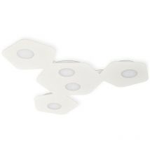 Mantra - Inspired Area - Plafond, 5 x GX53 (Max 9W), sable blanc