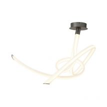 Inspired Mantra - Armonia - Nastri medi da soffitto semi-filo, dimmerabile, led 60W, 3000K, 4500lm, titanio, acrilico satinato