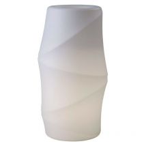 Inspired Lighting - Inspired Mantra Bambu Tall Pot 2 Lumière E27 Extérieur IP65, Blanc Opale