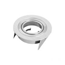 Inspired Mantra Basico GU10 Downlight 9.5cm Rond 1 x GU10 Max 12W Nickel Satiné, Découpe: 80mm, Douille Incluse