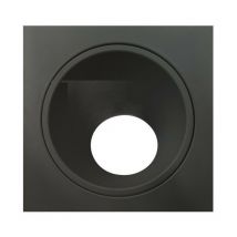 Inspired Lighting - Inspired Mantra - Brandon - Downlight encastré carré, 1 x GU10 (Max 12W), noir mat