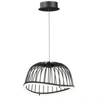 Inspired Mantra - Celeste - Suspension Plafonnier Caged 41cm Rond, 20W LED, 3000K, 1400lm, Noir