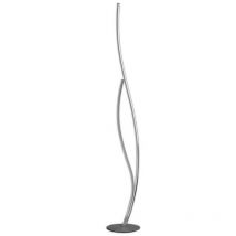 Inspired Mantra Corinto - Lampada da terra 174cm, led 30W, 3000K, 2400lm dimmerabile, cromo argento