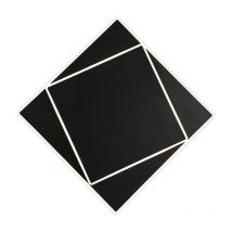 Inspired Mantra - Dakla - Lámpara de pared empotrada, led 18W, 3000K, 1090lm, IP20, Negro