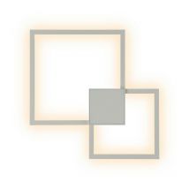 Inspired Mantra Double Lampada da soffitto/parete dimmerabile, led 48W, 3000K, 3600lm, bianco, 3 anni di garanzia