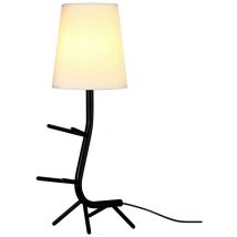 Mantra - Inspired Fusion Centipede Table Lamp With Shade, 1 x E27, Black / White