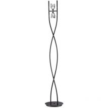 Inspired Mantra Fusion Eclipse Eclipse Piantana 2 Luci G9, Cromo Nero