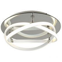 Inspired Mantra Infinity Blanco Flush 30W led 4000K, 2500lm, bianco/bianco acrilico/specchio trasparente, 3 anni di garanzia