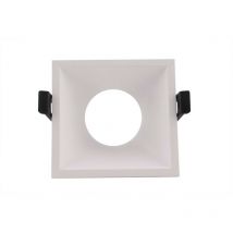 Inspired Lighting - Inspired Mantra - Lamborjini - Entonnoir 45deg. Spot encastrable découpé carré, 1 x GU10 (12 w max.), Blanc