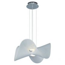 Inspired Mantra - Manta - Lámpara colgante de techo 65cm Redonda 20W led 3000K, 1600lm, Cromo, Blanco
