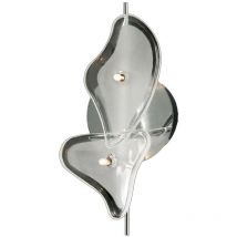 Inspired Mantra Otto Barra G4 a 2 luci da soffitto/parete, cromo lucido/vetro smerigliato, non compatibile con led/cfl