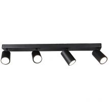 Inspired Mantra - Sal - Faretto lineare a 4 luci GU10, nero opaco