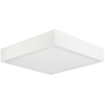 Inspired Mantra Saona - led quadrato da 22,5 cm, downlight montato in superficie, 24 w, 4000 k, 2160 lm, bianco opaco, acrilico satinato