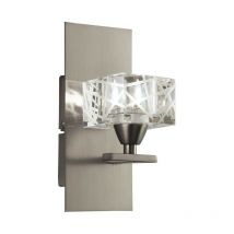 Inspired Mantra Zen Wall Lamp Switched 1 Light G9, Satin Nickel