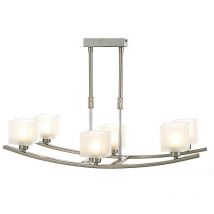 Inspired Lighting - Inspired Pila pila 6 Lumières G9 suspension G9 nickel satiné