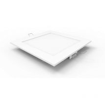 Inspired Lighting - Inspired Techtouch - Intego r Ecovision - Downlight encastré carré 6 pouces 12W blanc pur 6400K, 1000lm, cadre blanc, Inc. Driver