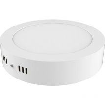 Inspired Techtouch - Intego sm Ecovision - Montato in superficie rotondo 12 pollici 24 w bianco naturale 4000 k, 2000 lm, telaio bianco, driver Inc.