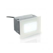 Installation de la signaphe a' del du mur exterieur avec diffuseur de verre 2,7 w w w warm light 241/3k